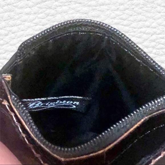 BRIGHTON | BLACK LEATHER COIN PURSE/CREDIT CARD POUCH - Picture 6 of 11